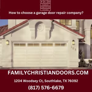 How to choose a garage door repair company