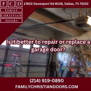 Is it better to repair or replace a garage door?